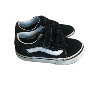 Black Vans kids size 8